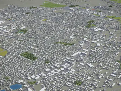 Las Cruces Low-poly 3D model