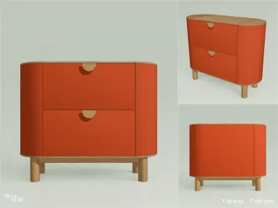 ELNATH - dresser - MAISONS DU MONDE - 1 piece 3D model