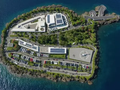 Modular Island Air Base City Map 3D model