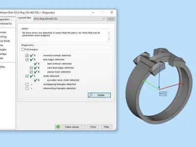 Jewelry ring 463 3D print model