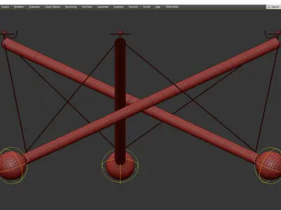 ED036 CHANDELIER Low-poly 3D model