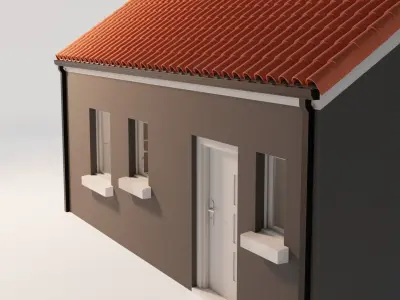 House exterior and interior 3D model purchase