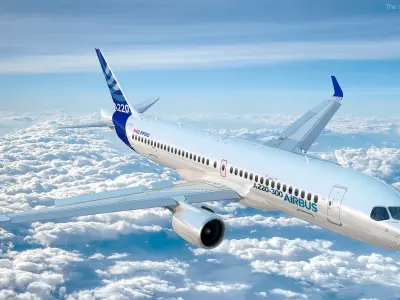  Airbus A220 300 Detailed Cabin Rigged 