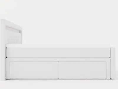 Franco Luxury Bed Package led Lighting White Artificial Sack Low-poly 3D model