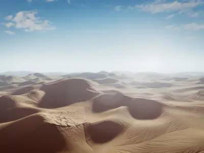 Desert Low-poly 3D model