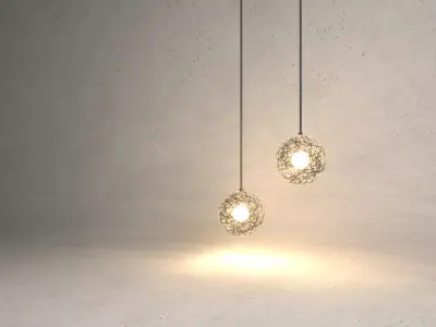 Small Transparent Lamps 3D model