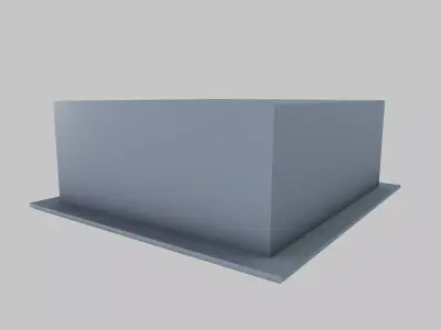 Ceiling air vent Low-poly 3D model