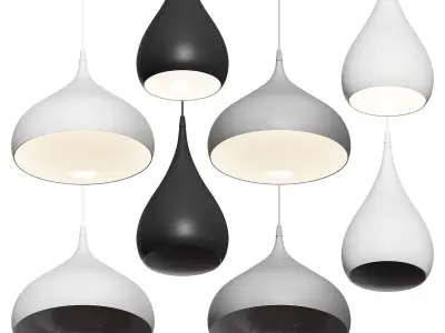 Spinning Pendant Lamp 3D model