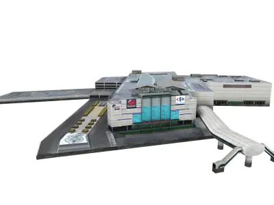 Mall Medan Fair - Department store indonesian Low-poly 3D model