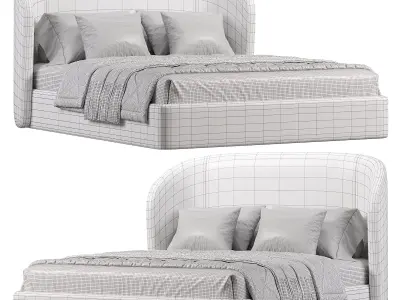 Fortune Bed By Stylish Club 3D model