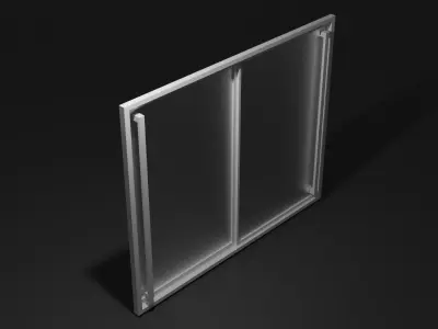 GLASS SLIDING DOOR FREE  3D model