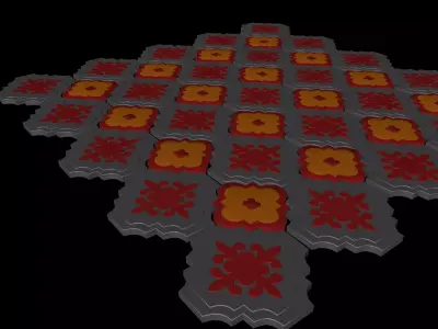 Tile Pavement 3D model