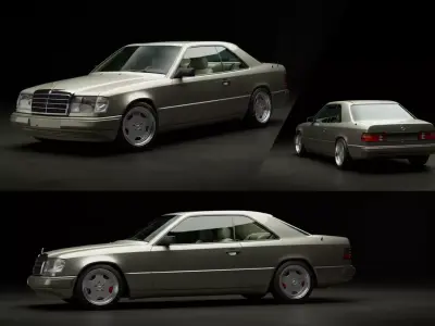 E-Class AMG Coupe 1988 3D model