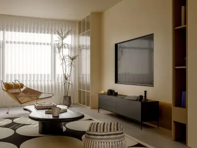 apartment interior scenes        3D model 7
