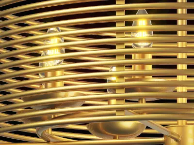 728083 Zeta Lightstar hanging chandelier 3D model