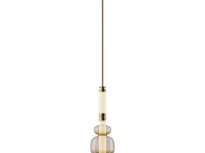 Luna Pendant in Glass and Metal by Gabriel Scott 3D model