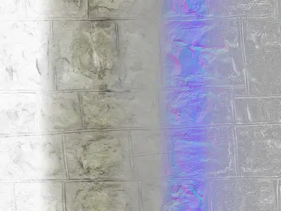 PBR Stone Block Wall Texture - 4K Scanned - realism 013 Texture
