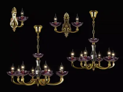 697 Barcato Osgona Collection of Vintage Lamps 3D Model Pack