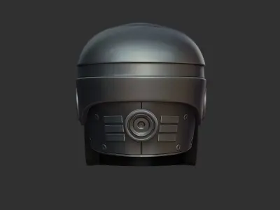 Robocop Classic Helmet - Sci-Fi Character Costume Low-poly 3D model