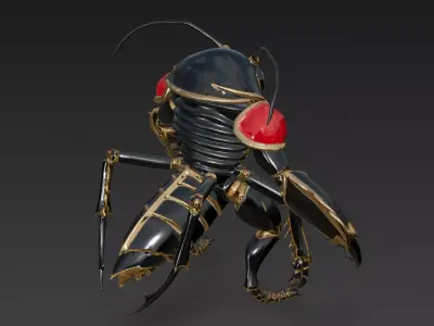 Insect Carapace Demon 3D model