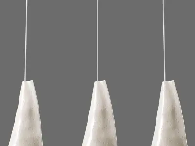 Tayga Design Crusta White Pendant Lamp 3D model