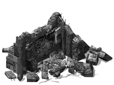 Space - Broken Wall 05 3D model