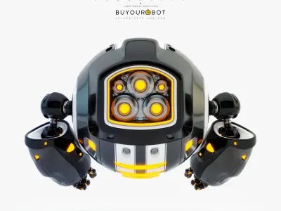 Dog walker XI bot 3D model