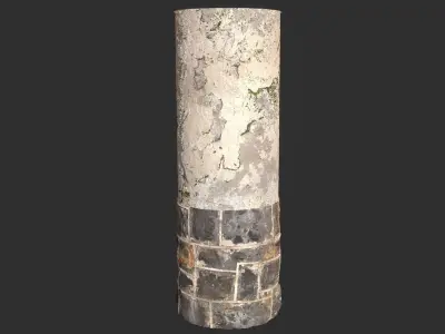 Old damaged Pillar Pbr 4k Texture Texture
