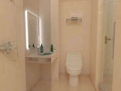 3D model bathroom hotel class 3D model