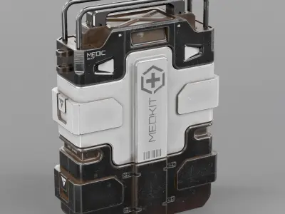 Sci-fi Advance MedKit PBR Low-poly 3D model