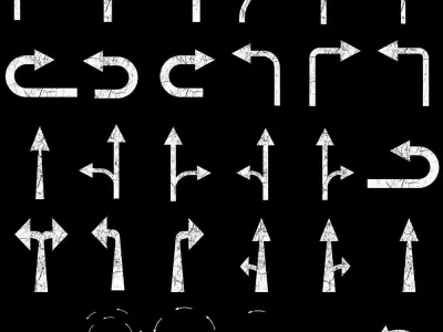 Road and Street Alpha Maps Texture