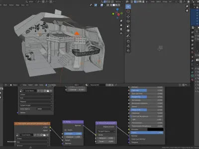 bedroom SCI-FI fantasy 3D model