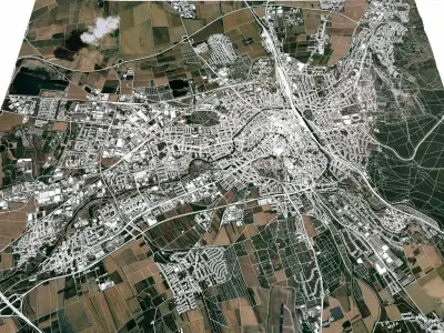 Cityscape Erfurt Germany 3D model