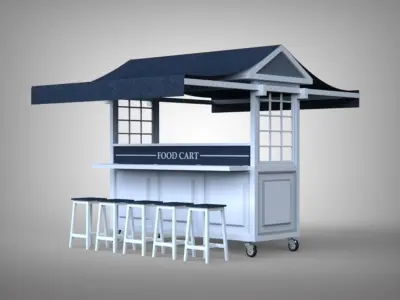 Food Cart 3D model