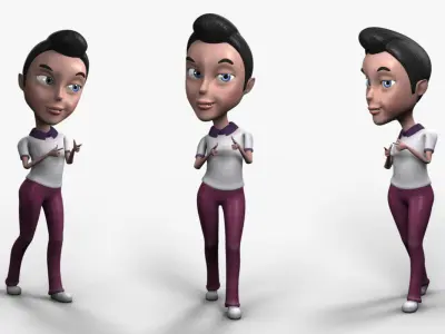 Leo Rigged Low-poly 3D model