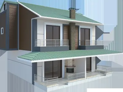 MODEL VILLA house 3D model