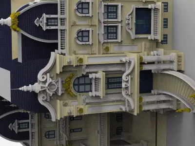 lau dai  Castle Low-poly 3D model