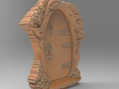 Enchanting Miniature Fairy Door 3D print model