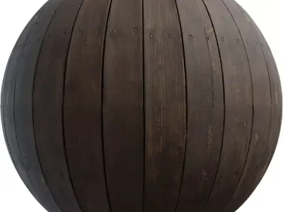 Rustic Dark Deck Planks Texture