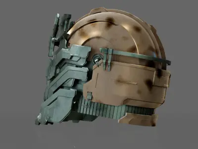 Dead Space Remake 2023 - The Level 5 Suit helmet Isaac Clarke 3D print model