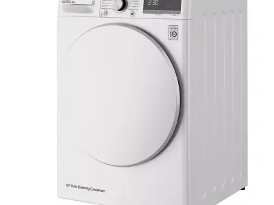 Dual Inverter Tumble Dryer with Opaque Door 8 Kg A plus by LG 3D model