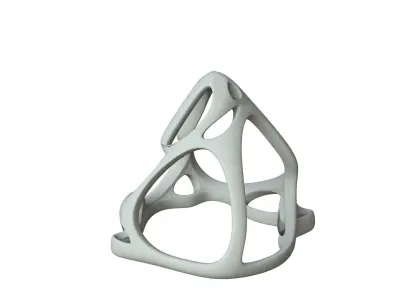 SciFi Cube Object No 64753 Low Poly Shape Low-poly 3D model