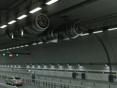 road tunnel 3D model