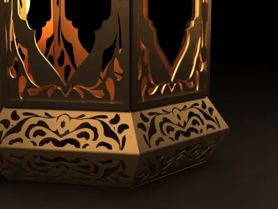 Ramadan lantern fanoos 3D model
