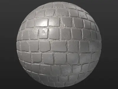 Black cobblestone pavement texture Texture