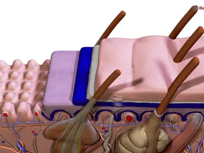 Skin Anatomy 3D model