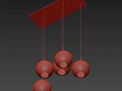 CHANDELIER TANGO 5 LIGHT 3D model