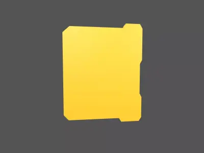 UHD High tech Graphical Interface v7 004 Low-poly 3D model