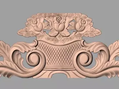 Artcam 3D relief STL models for CNC woodworking E123 3D model