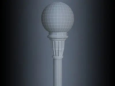AmericanElectricLighting LCR series Cresthill street lamp 3D model